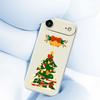 For iPhone Air Case Christmas Tree Bow Pattern Printing Straight Edge TPU Phone Back Cover