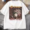 Life Is Soup I Am Fork Possum Tshirt Unisex Cotton Short Sleeve Tee Shirt Unisex Unisex Clothing Printed T Shirt Cotton Oversize Tops