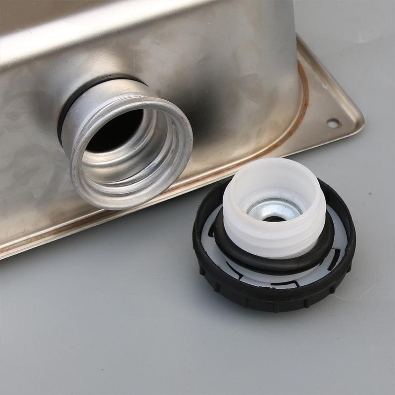 7L Stainless Steel Diesel Fuel Tank with Lid & Level Indicator