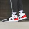 Jordan 1 Mid SE White Black Red Spruce GS BQ6931-100
