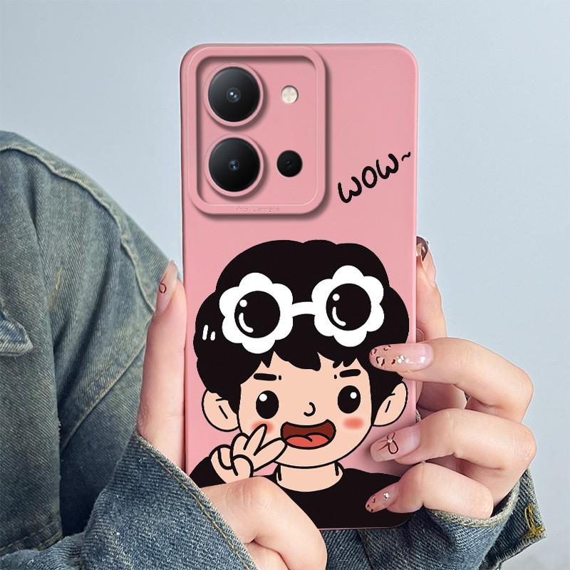 For Vivo Y36 4G Russia Phone Case Cute Astronaut Back Cover Vivo Y 36 Funda Soft Liquid Silicone Camera Protection Bumper Coque