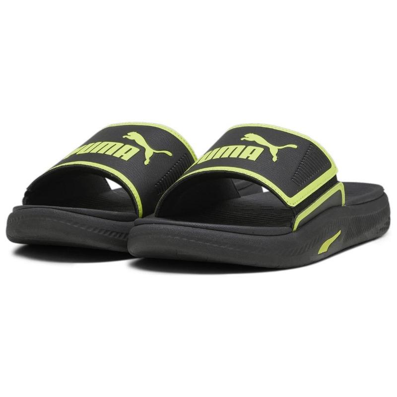 Puma Sandali Softride Sandali a Ciabatta Comodi Uomo Nero Verde 382111-20