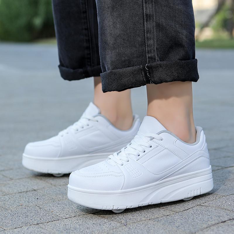Roller Skate Sneakers Kids Four-wheel Disassembly Flat Shoes Runaway Shoes / Wheel Skate  Shoes with Wheels