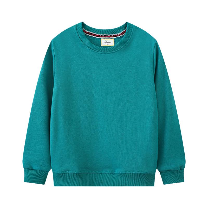 Hanorac cu mânecă lungă pentru copii de toamnă 2024 - Pulovere cu gât rotund pentru băieți și fete