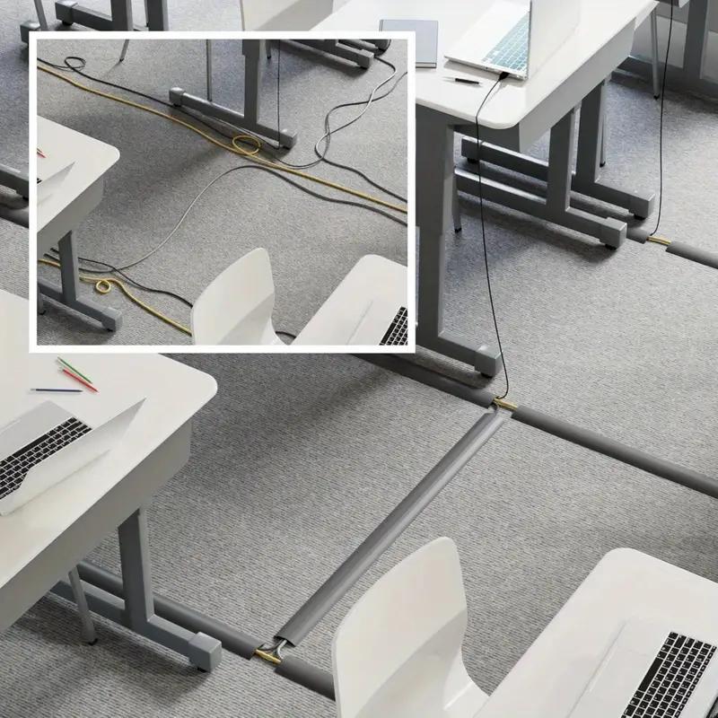 Cable Cover Protector PVC Self-Adhesive Wire Protection Strip Wear Resistant Prevent Trip Wall And Floor Wire Organizer For Home