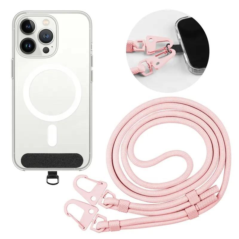 Fashion Mobile Phone Lanyard Adjustable Outdoor Straps Universal Case Crossbody Shoulder Card Rope Anti-lost Chain for IPhone