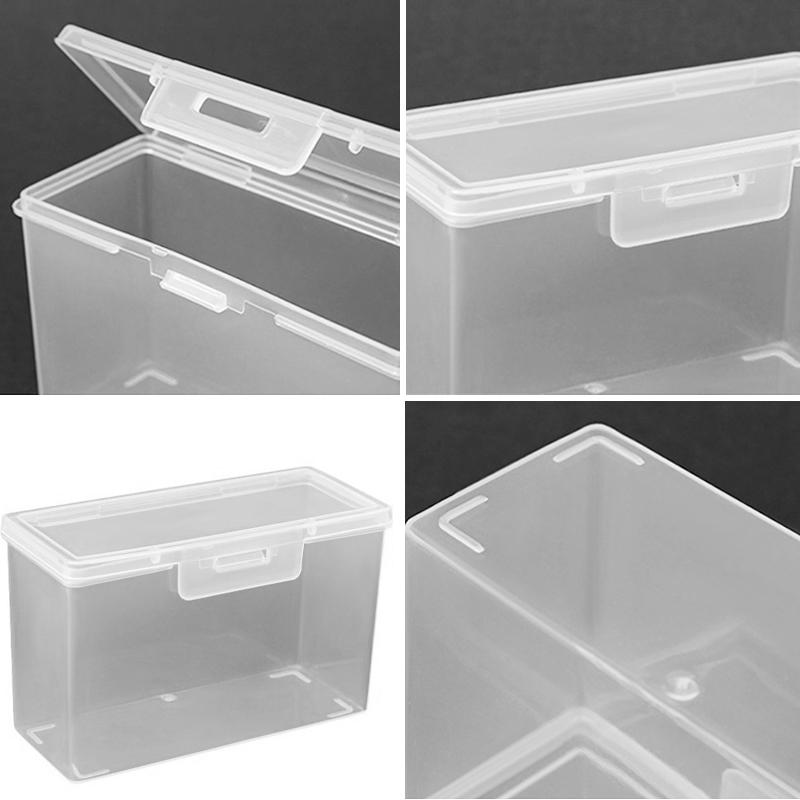 Card Storage Box Empty Plastic Transparent Football Stars Trading Card Storage Box Portable Playing Card Case Card Container