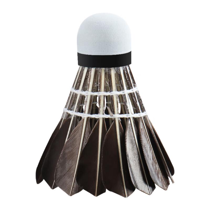 Ayoub Goose Feather Black Badminton Shuttlecocks (12-Pack)