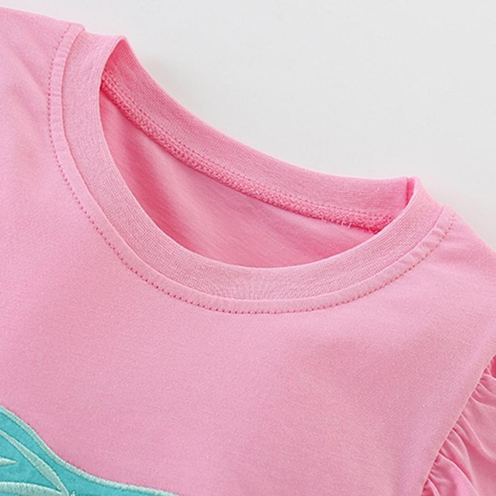 Girls' Casual T-Shirt Top for Toddler Kids with Stylish Design Everyday Wear