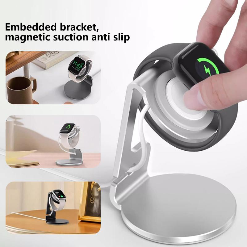 Aluminum Silicon Bracket Charger Stand Dock Station Charging Holder For Iwatch/Apple Watch Stand Serie Ultra/Se/8/7/6/5/4/3/2/1