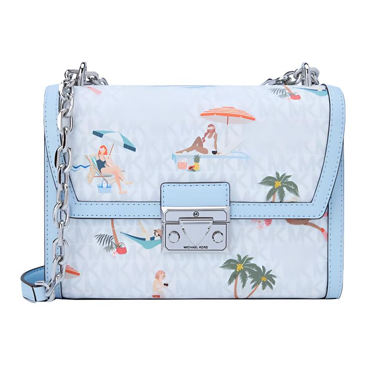 

New MICHAEL KORS Jet Set Artificial Leather With Cow Leather Crossbody Bag, Shoulder Bag Medium Size Women s 35T2S5CL2B 23.1*8.1*16.0CM