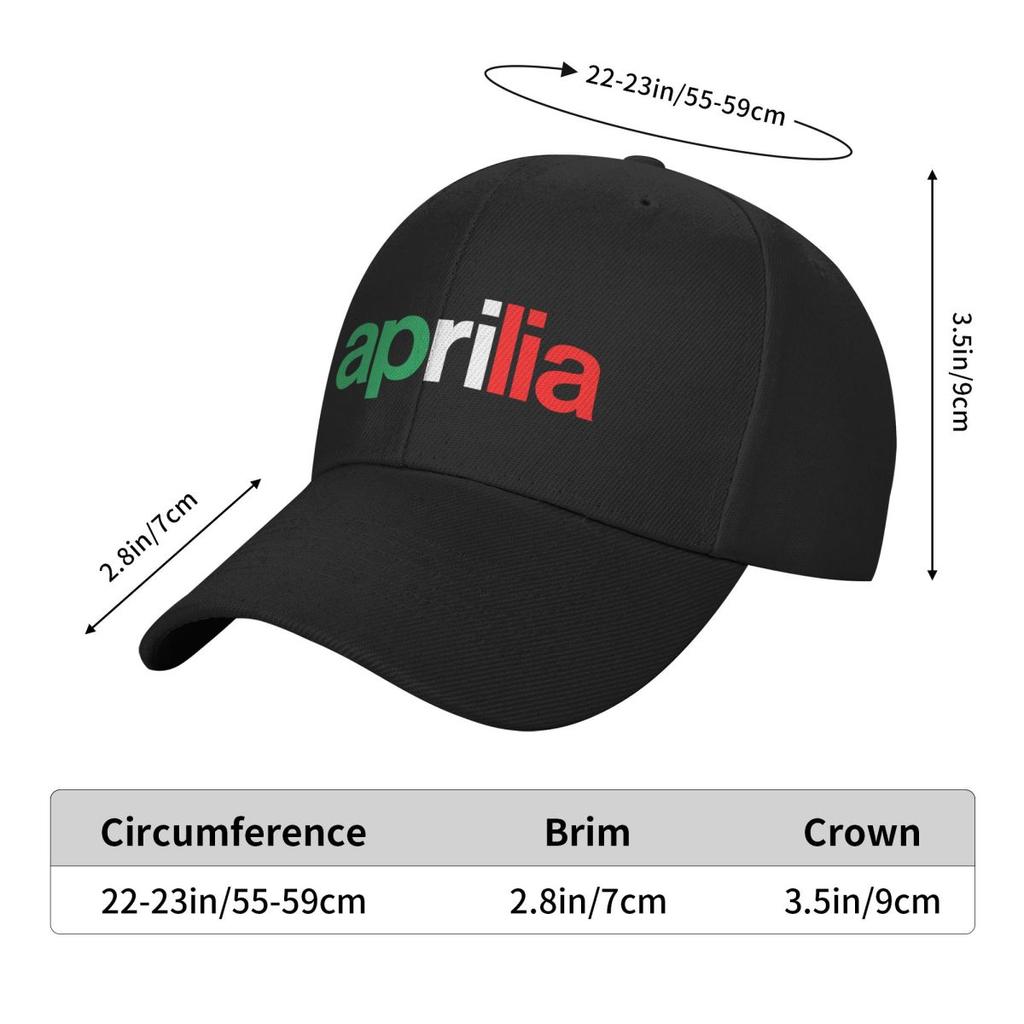 Custom Punk Unisex Motorcycle Aprilias Racing Baseball Cap Adult Adjustable Dad Hat Unisex Women Sun Protection Snapback Hats