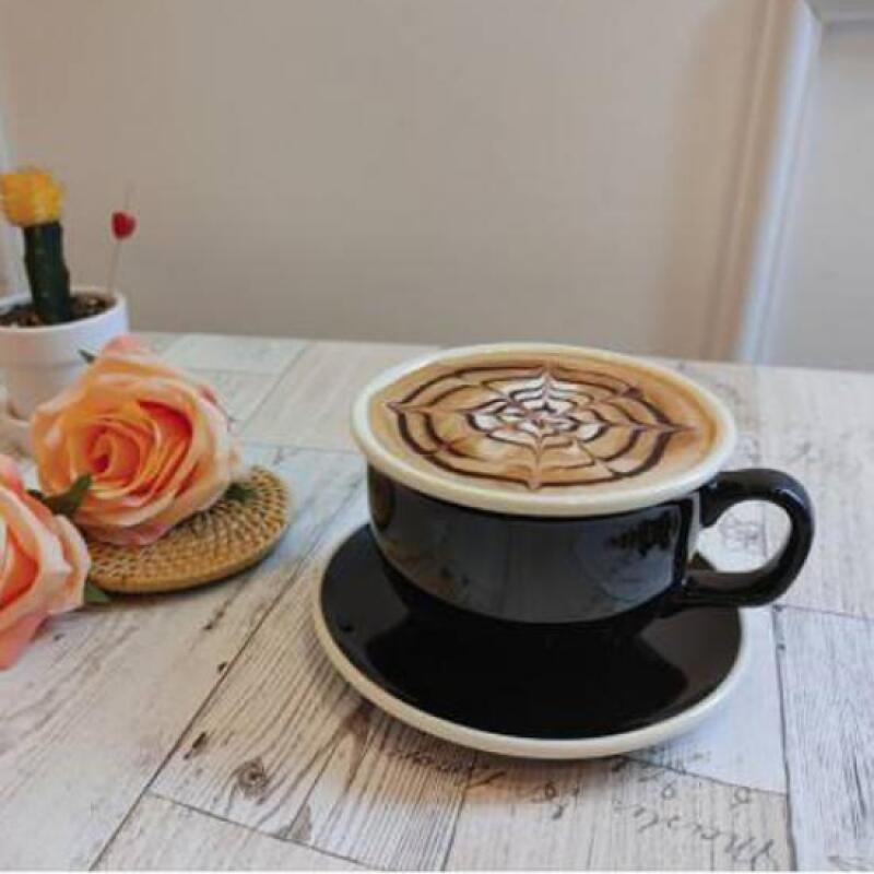 1 Classic Ceramic Latte Mug Black