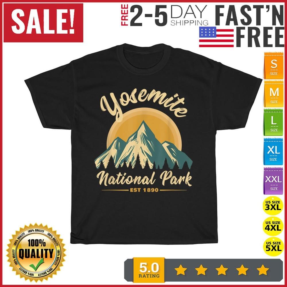 

Yosemite National Park Vintage Vintage T Shirt Men Fashion 2023 Women T Shirt XL