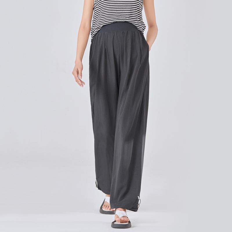 

Maternity pants loose spring and summer thin Pupu clothing straight home pants maternity wide-leg pants maternity casual pants M