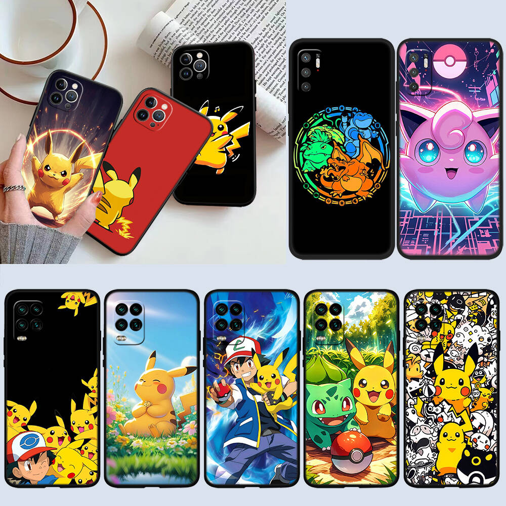 POKEMON Cartoon Case for Samsung Note 20 10 S25 Plus Ultra Lite FE M20 M21 M30 M31 M51 A11 A26 A51 A52 A53 A56 A70 A71 A72 A73