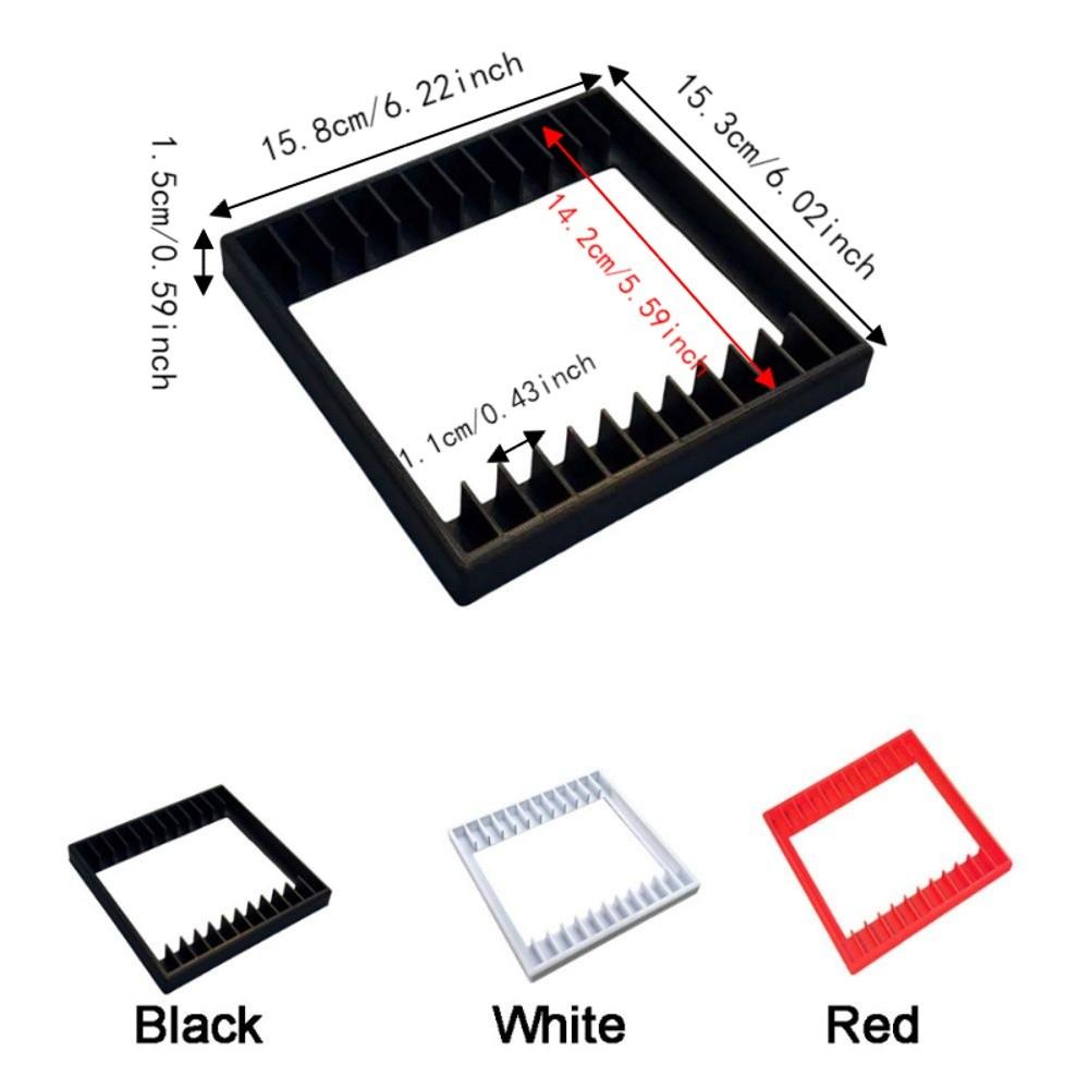 Plastic CD Storage Rack 12 Slots Lightweight CD Storage Display Shelf Space Saving Black Game Case Storage Rack Desktop