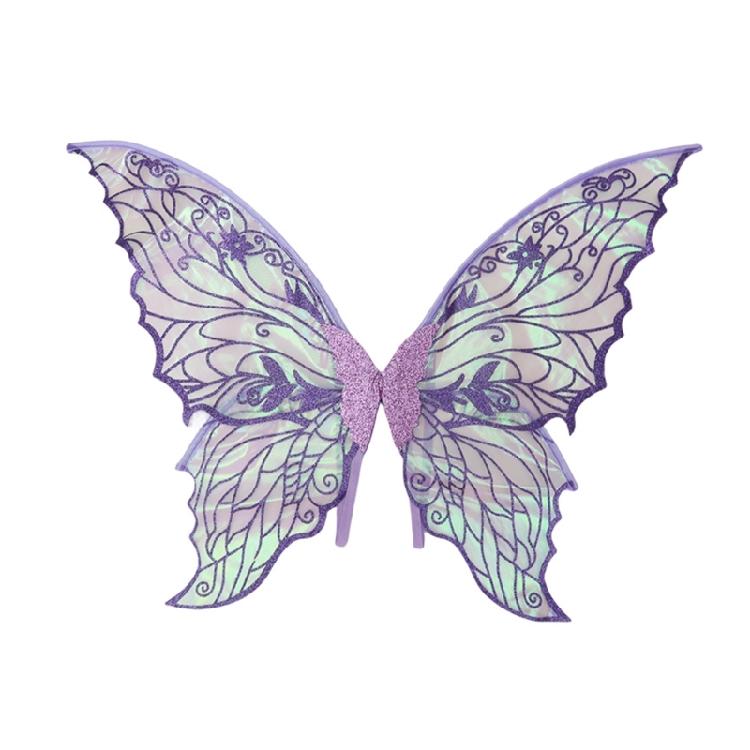 Halloween Cosplays Wing Props Butterfly Wing Sparkles Costumes Funny Performances Colorful Dress Up Wing Costume Wing фиолетовый