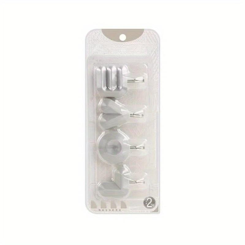 4pcs Per Pack Love Letters Hooks: Self-adhesive Home Storage and Decor Rack, Punch-free Key and Hat Holder, Wall-hanging Space-saving Hook