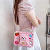 Cute Strawberry Bear Case for iPad Applicable to Samsung tablet and Redmi pad 2 SE 9.7 8.7 11" silicone case with pen slot Cute girl Kids tablet case