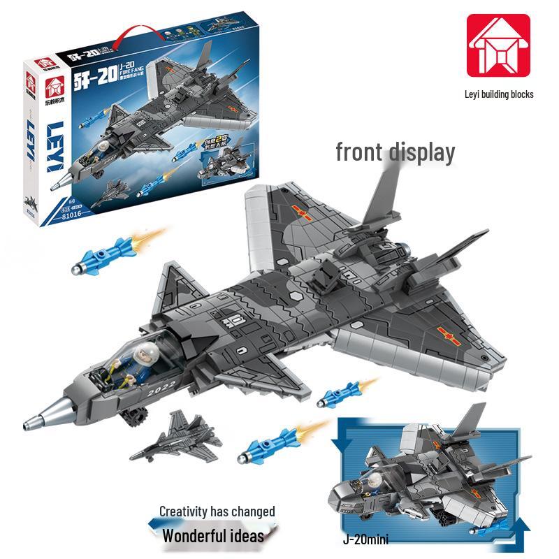 Le Yi J-20 Stealth Fighter Building Blocks Toy Set