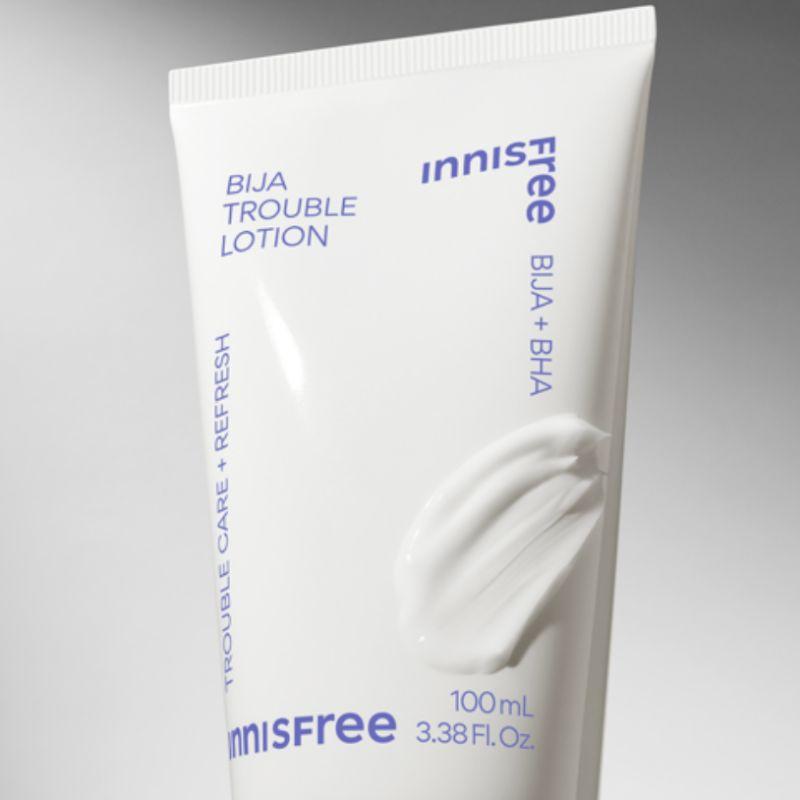 Innisfree Bija Trouble Toner & Lotion Skincare Set (Toner 170ml + 25ml / Lotion 100ml + 25ml) 1 Set