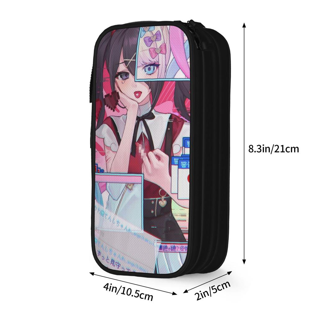 Needy Streamer Overload Ame-chan Pencil Case Cute Pen Box Bag for Student Big Capacity Students School Gift Pencil Box