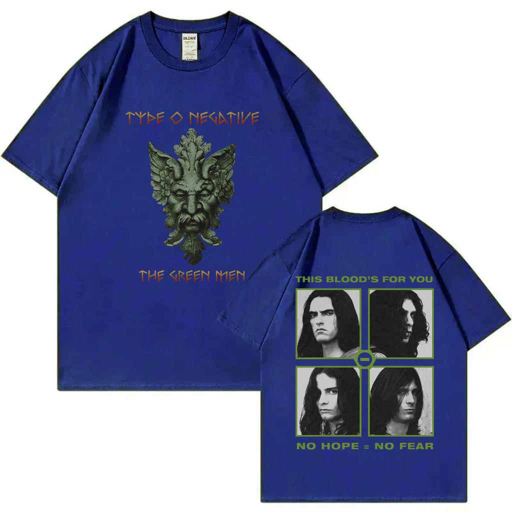 Rock Band Type O Negative Das Grüne Unisex Grafik T-Shirts Gothic Metal Übergroße T-Shirts Unisex Damenmode Vintage T-Shirt