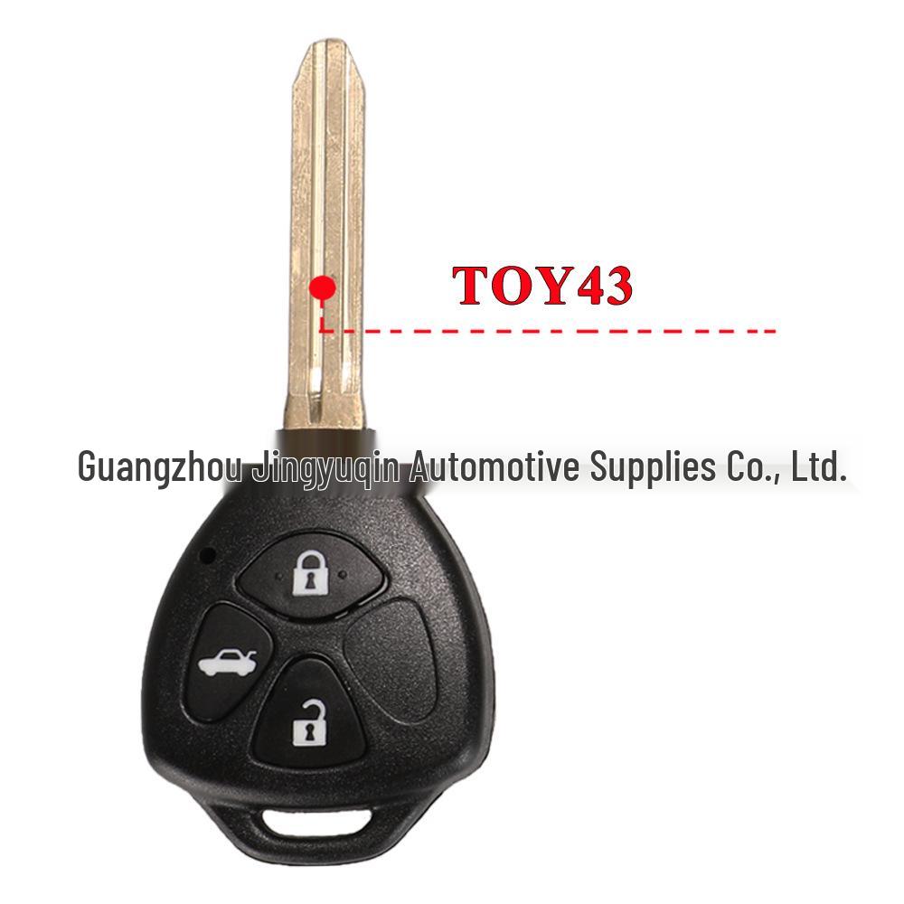 Совместимый корпус ключа-пульта для Toyota Camry, Corolla, RAV4 и других - Прямое лезвие, 2/3/4 кнопки