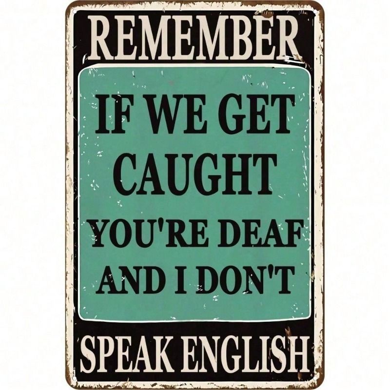 

Retro Tin Sign 8x12 Inch Metal Wall Poster Tommery Garage Decoration