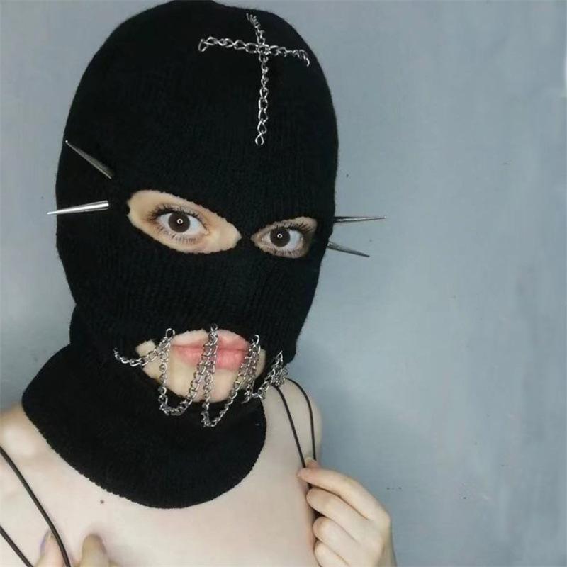 

Новая вязаная крючком маска кролика, смешная маска кролика для взрослых с капюшоном adult 57-59cm