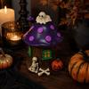 Halloween Harz Baumhaus Figur mit Skelett und, Haus Dekoration für Regal Tisch Display