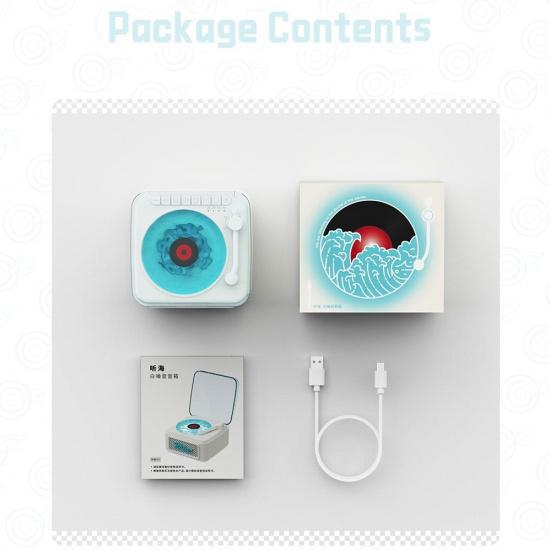 White Noise Bluetooth Speaker Mini Retro Portable Vintage Sleep Aid Bluetooth Speaker wireless stereo ambient light subwoofer