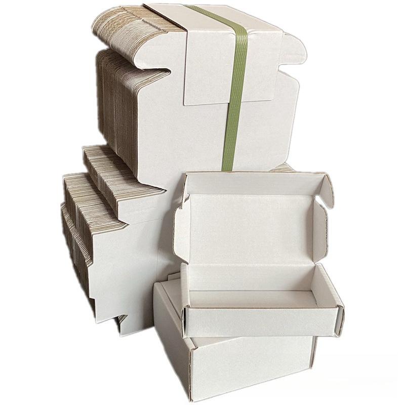 Square Airplane Box Three Layer Corrugated Cardboard Case Small Size Packaging Express Boxes 50pcs Wedding Party Gift Chocolate Candy Event Gift Box