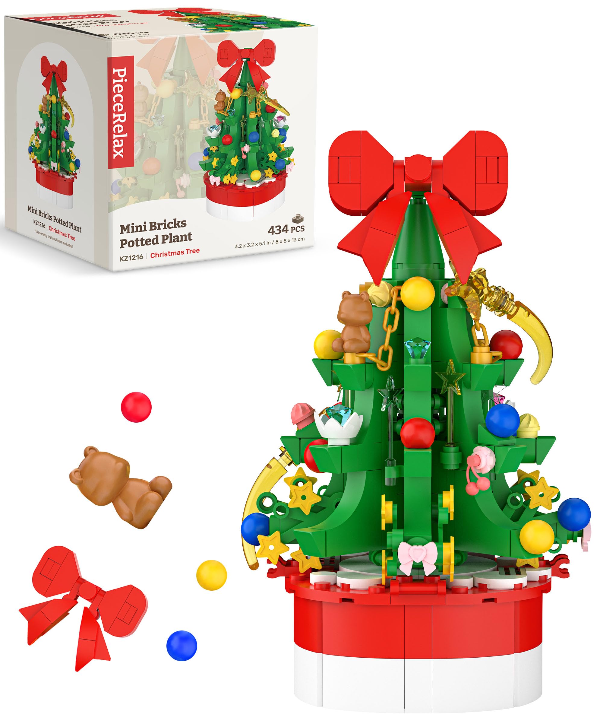 

PieceRelax Mini Brick Christmas Tree 434 pcs KZ1216 (Decorative Building Toy)