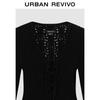 UR Women's Beaded Tie-Front Knit Cardigan