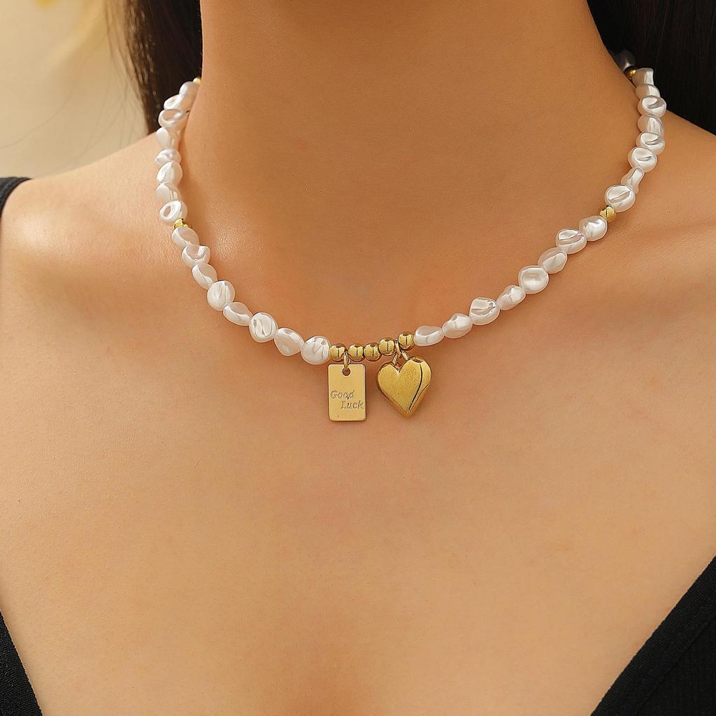 Baroque Pearl Jewelry Set: Necklace, Earrings, Ring, Bracelet, Choker for Women