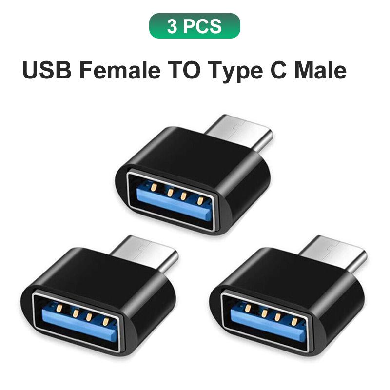 Type C to USB Adapter 3.0 USB-C 3.1 Male OTG A Female Data Connector For MacBook Pro iPad Mini 6/Pro MacBook Air Type C Devices 3