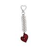 Stylish Love Heart Keychain Eye Catching Key Chain Bag Charm Decorations Fashionable Pendant for Backpacks Wallet