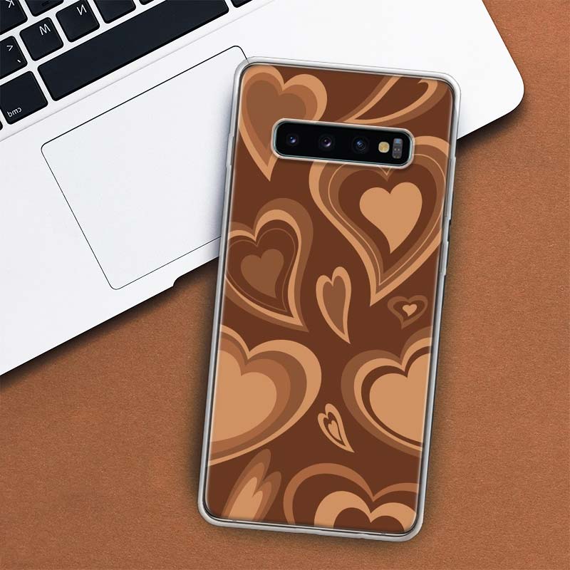 Fashion Purple Heart Swirl Circle Phone Case For Samsung Galaxy M21 M12 M31S M32 M51 M52 Note 20 Ulte 10 Plus 9 8 J4 J6 + J8 M11