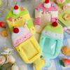 Soft Photocard Display Protector Kawaii Design with Keychain 3 Inch Card Case Pouch Cartoon Thickened Backpack Pendant