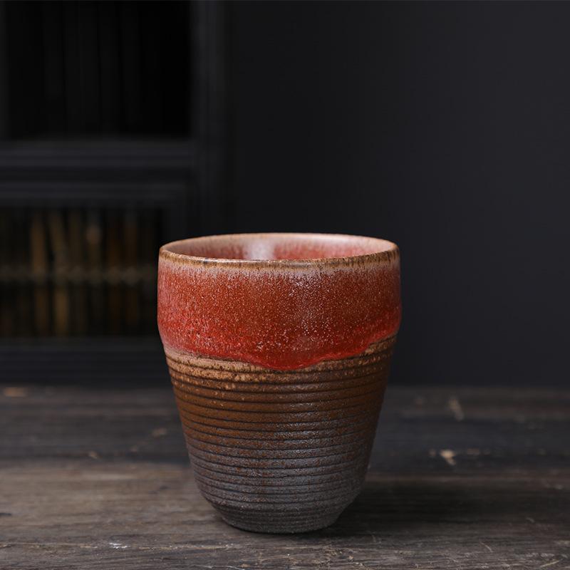 Ceramic Master Cup Kung Fu Teacup Retro Ceramic Cup Outdoor Camping Cup Household Coarse Pottery Tea Cup