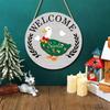 Holiday Door Decor Goose Welcome Sign Holiday Porch Decor Interchangeable Welcome Sign For Holidays Holiday Decoration
