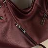 Faux Leather Tote Bag for Women Fashion Shoulder Handbag with Zipper Pockets and Adjustable Strap