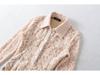 American Spicy Girl Slim-fit Floral Lace Jumpsuit - Embossed Long-Sleeve Lapel (2025)
