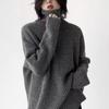 2024 Women's High Neck Pure Wool Loose Sweater, Hip-Covering Style