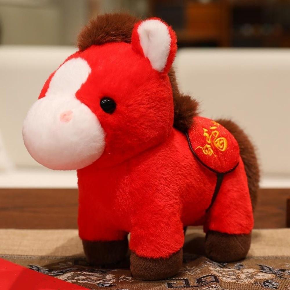 Mascot Dolls Stuffed Horse Toy Good Luck Horse Doll Pendant 2026 Horse Plush Doll Festive Decor