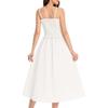 YYFS Women's Fashion Summer Spring Solid Color Print Sleeveless Suspenders High Waist Casual Dresses