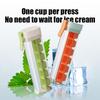 Food Grade Silicone Ice Cube Mold with One Click Press Type Storage Box Whiskey Cube Maker Kitchen Tool for Home Bar