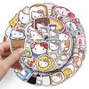 50-Piece Cute KT Cat Cartoon Stickers for Phone, Luggage, and Diary Decoration